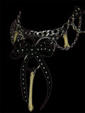 Steel Dahlia Choker Necklace