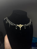 Steel Cat Vert Chainmail Choker