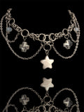 Steel Star Drop Chainmail Choker