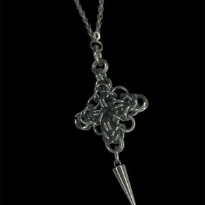 Steel Caramel Chainmail Necklace