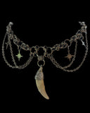 Steel Dog Canine Tooth Sparkle Choker