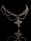 Steel Cross Chainmail Choker