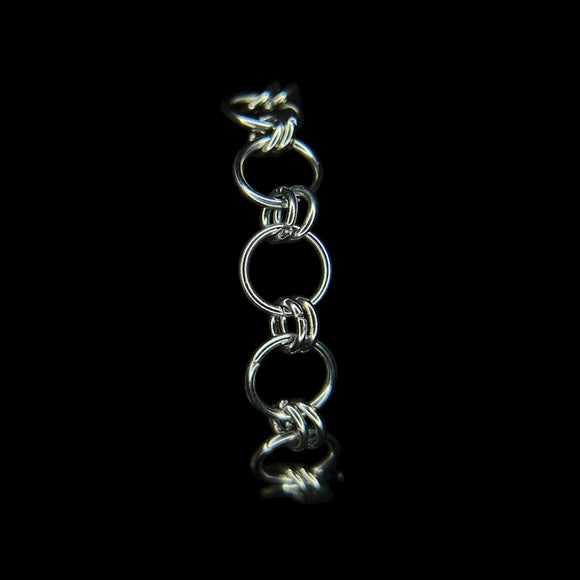 Steel Circle Chainmail Bracelet