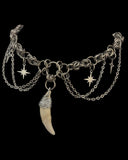Steel Dog Canine Tooth Sparkle Choker