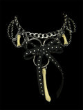 Steel Dahlia Choker Necklace