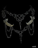 Steel Mink Jaw Chainmail Choker
