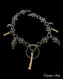 Steel Coyote Foot Bone Chainmail Japanese Lace Choker