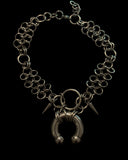 Steel Chainmail Septum Horseshoe Choker