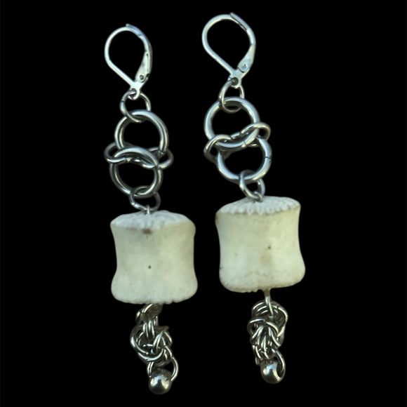 Steel Deer Vert Earrings #E07