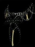 Steel Dahlia Choker Necklace