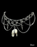 Steel Deer Tooth Choker