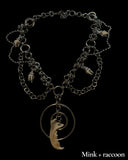 Steel Mink Jaw + Raccoon Teeth Frenzy Chainmail Choker