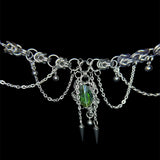 Steel Emerald City Choker