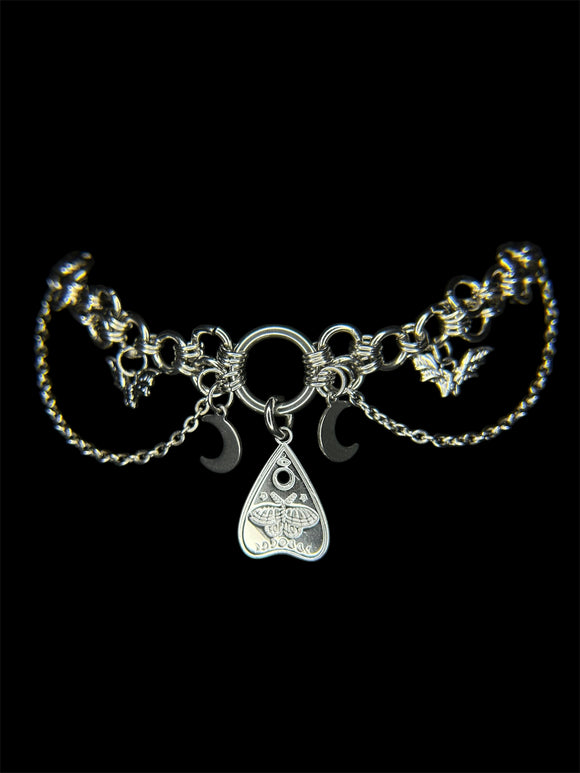 Steel Chainmail Planchette Choker