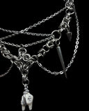 Steel Corset Deer Tooth Choker