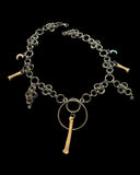 Steel Coyote Foot Bone Chainmail Japanese Lace Choker