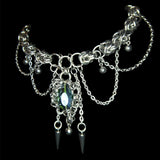 Steel Emerald City Choker