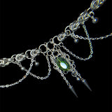 Steel Emerald City Choker