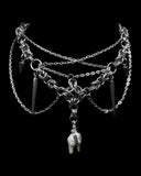 Steel Corset Deer Tooth Choker