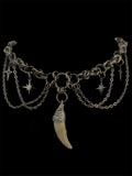 Steel Dog Canine Tooth Sparkle Choker