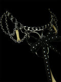 Steel Dahlia Choker Necklace
