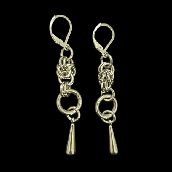 Steel Angel Tear Earrings #E20