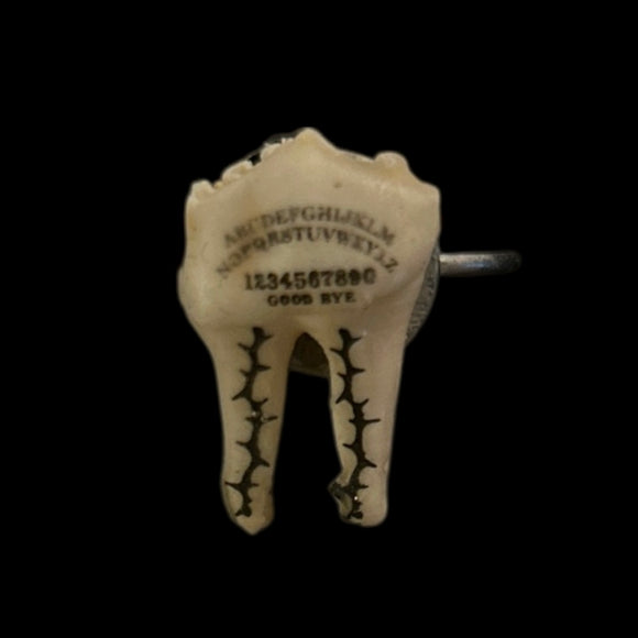 Steel Ouija Deer Tooth Ring