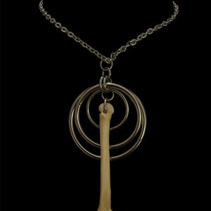 Steel Hypnosis Coyote Foot Necklace #N09