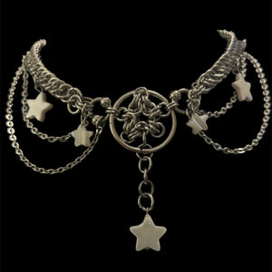 Steel Stargirl Freshwater Pearl Choker