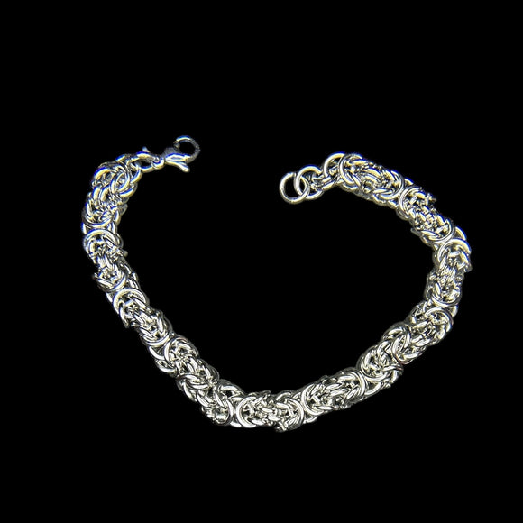 steel byzantine bracelet