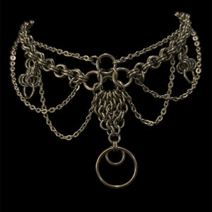 Steel Corset Infinite Circles Choker