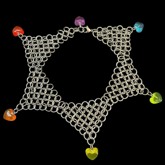 Steel Rainbow Clown Collar