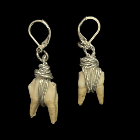 Steel Whitetail Deer Earrings #E06
