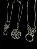 Steel Flower Chainmail Necklace