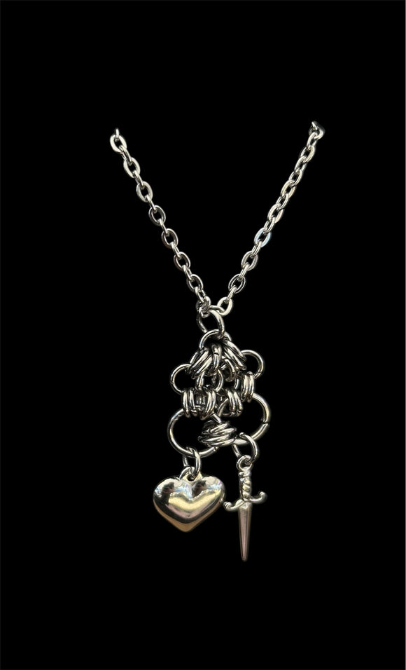 Steel Dainty Death Necklace