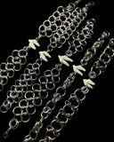 Steel Chainmail Coyote Tooth Bracelet