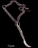 Steel Coyote Tooth Chainmail Rosary