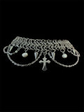 Steel Savior Pearl Chainmail Choker