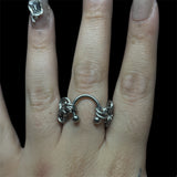 Pierced Chainmail Ring Size 10