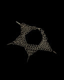 Steel Harlequin Jester Spiked Chainmaille Anklet