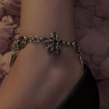 Steel Celestial Star Spike Chainmail Anklet