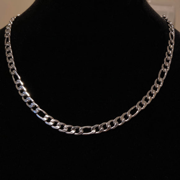 Figaro Steel Chain Necklace
