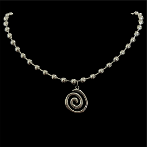 Steel Spiral Necklace