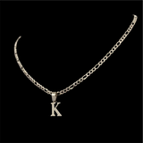 Initial Letter Steel Necklace